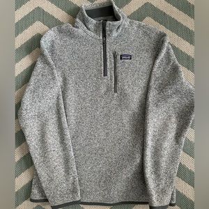Patagonia Kid’s Better Sweater 1/4 Dip Fleece in Stonewash, Size XL (14-16)
